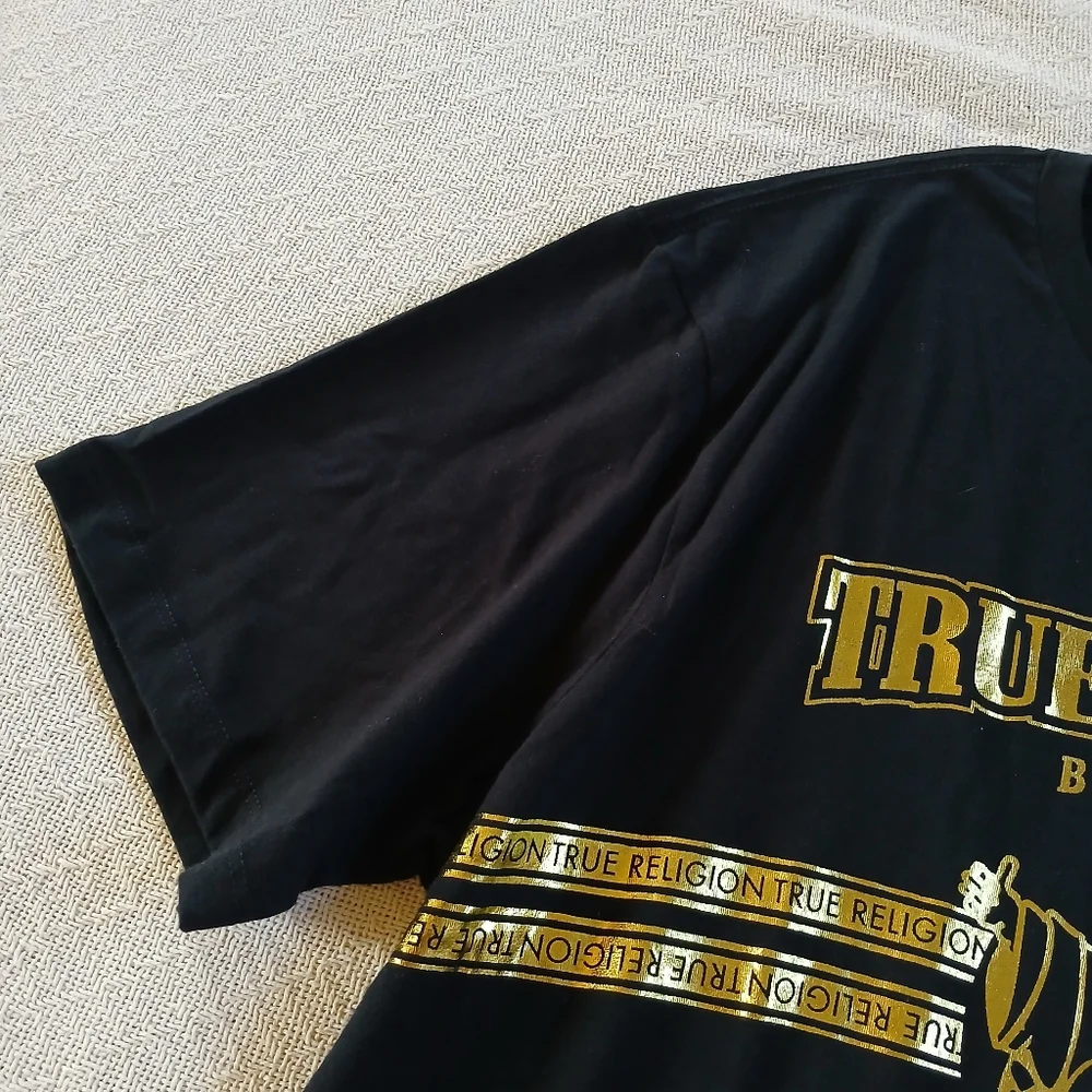 true religion ♡ new craft short sleeve shirt mens xxl y2k streetwear hiphop